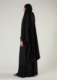 Khimar & Skirt Set Black