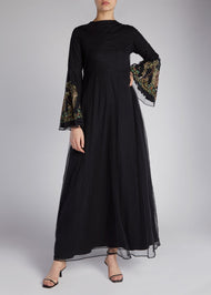 Miniature Garden Maxi Dress Black | Maxi Dresses | Aab Modest Wear