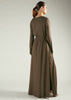 A Line Abaya Coffee