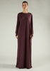Long Tee Abaya Brown