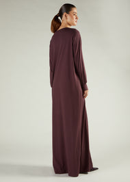 Long Tee Abaya Brown