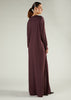Long Tee Abaya Brown