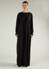Long Tee Abaya Black