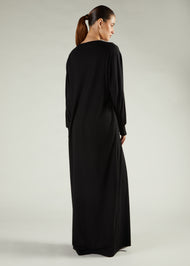 Long Tee Abaya Black