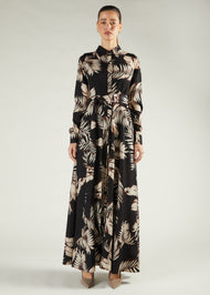 Leaf Print Maxi