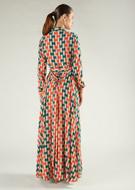 Tile Print Maxi