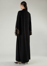 Black Thistle Open Abaya