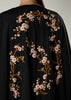 Frangipani Open Abaya Black