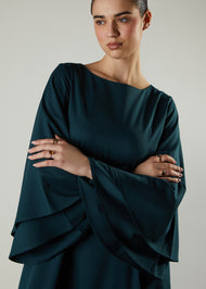 Drop Waist Abaya Moss