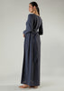 Skirt Pleat Abaya Blue