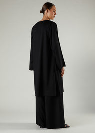 Stair Lace Midi Black