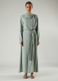 Green Tea Cowl Abaya