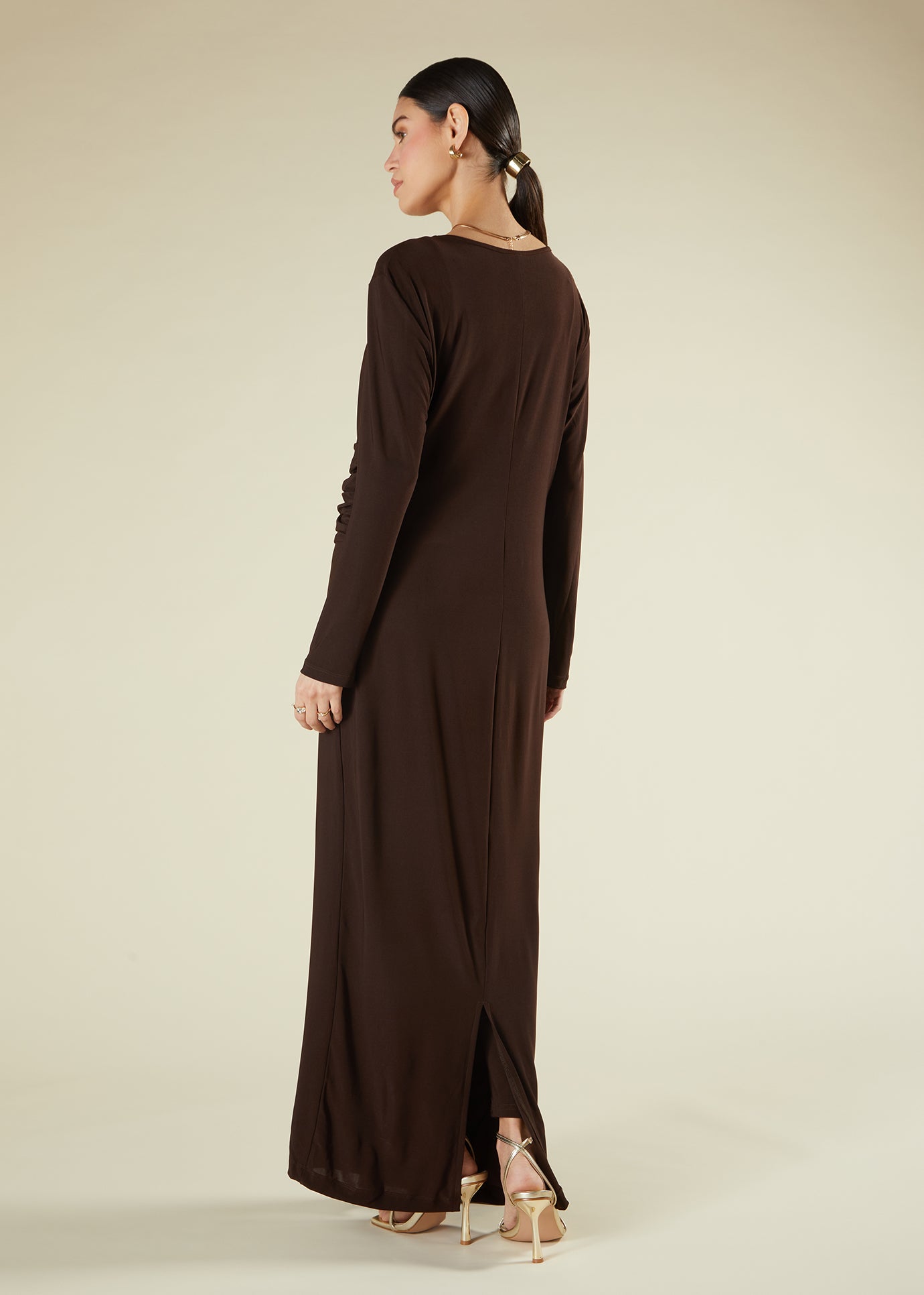 alaia brown dress Alaia Maxi Dress