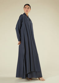 Cobalt Blue Wrap Abaya