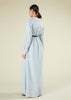Sky Blue Cotton Maxi Shirt