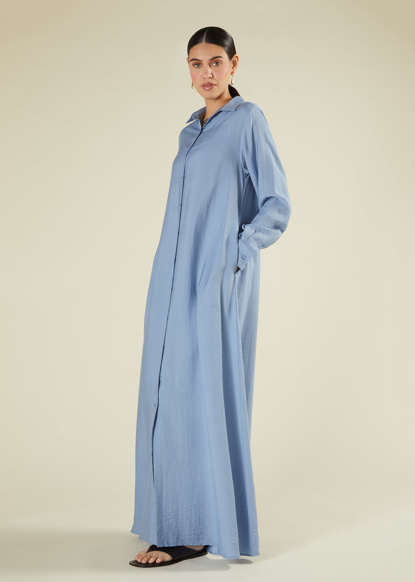 Oxford Blue Maxi Shirt