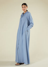 Oxford Blue Maxi Shirt