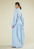 Sky Blue Textured Maxi