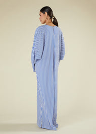 Single Pleat Kaftan Blue
