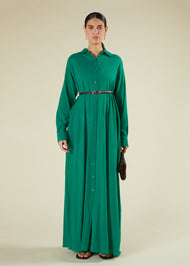 Emerald Green Maxi Shirt