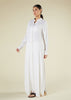 Cream Self Print Maxi Shirt