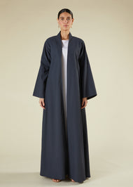 Textured Slate Open Abaya