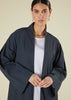 Textured Slate Open Abaya