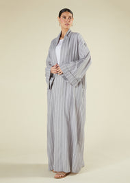 Grey & White Kimono