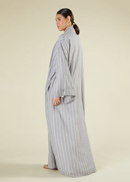 Grey & White Kimono