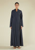 Self Print Wrap Abaya