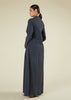Self Print Wrap Abaya