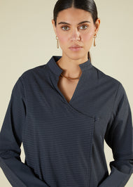 Self Print Wrap Abaya