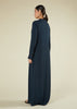 Mandarin Abaya Navy