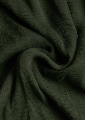 Darkest Green Chiffon Silk Hijab | Hijabs | Aab Modest Wear