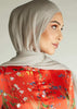 Light Grey Chiffon Silk Hijab