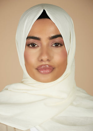 Off White Organic Cotton Hijab | Organic Cotton Hijabs | Aab Modest Wear