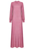 Subtle Pleats Abaya Pink