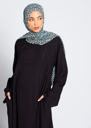Black Kaftan Abaya | Abayas | Aab Modest Wear