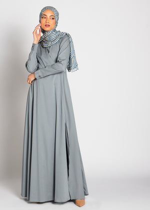 Cotton Wrap Maxi Grey | Maxi Dresses | Aab Modest Wear
