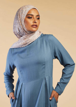 Skirted Abaya Blue | Aab Modest Wear
