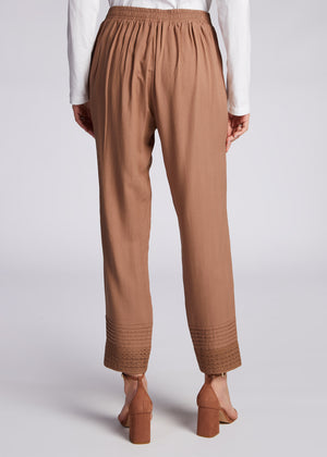 Lace Trousers Coffee | Trousers | Aab Modest Wear