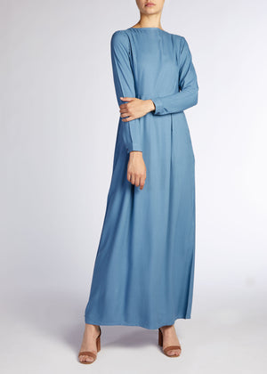 Skirted Abaya Blue | Aab Modest Wear