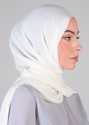 Off White Modal Hijab | Modal Hijabs | Aab Modest Wear