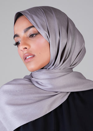Aloe Vera Hijab Grey | Aloe Vera Hijabs | Aab Modest Wear