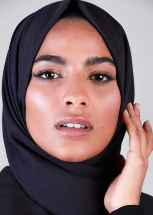 Black Organic Cotton Hijab | Organic Cotton Hijabs | Aab Modest Wear