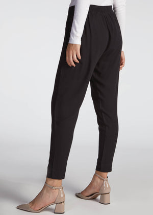 Crepe Button Trousers Black | Aab Modest Wear
