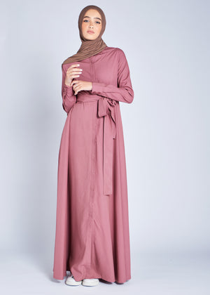 Shirted Maxi Rosy Taupe | Maxi Dresses | Aab Modest Wear