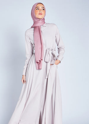 Shirted Maxi Grey | Maxi Dresses | Aab Modest Wear