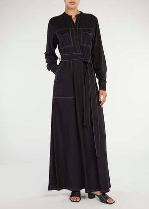 Reverse Stitch Maxi Black | Maxi Dresses | Aab Modest Wear