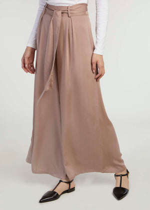 Mid Flare Trousers Nude (Final Sale)